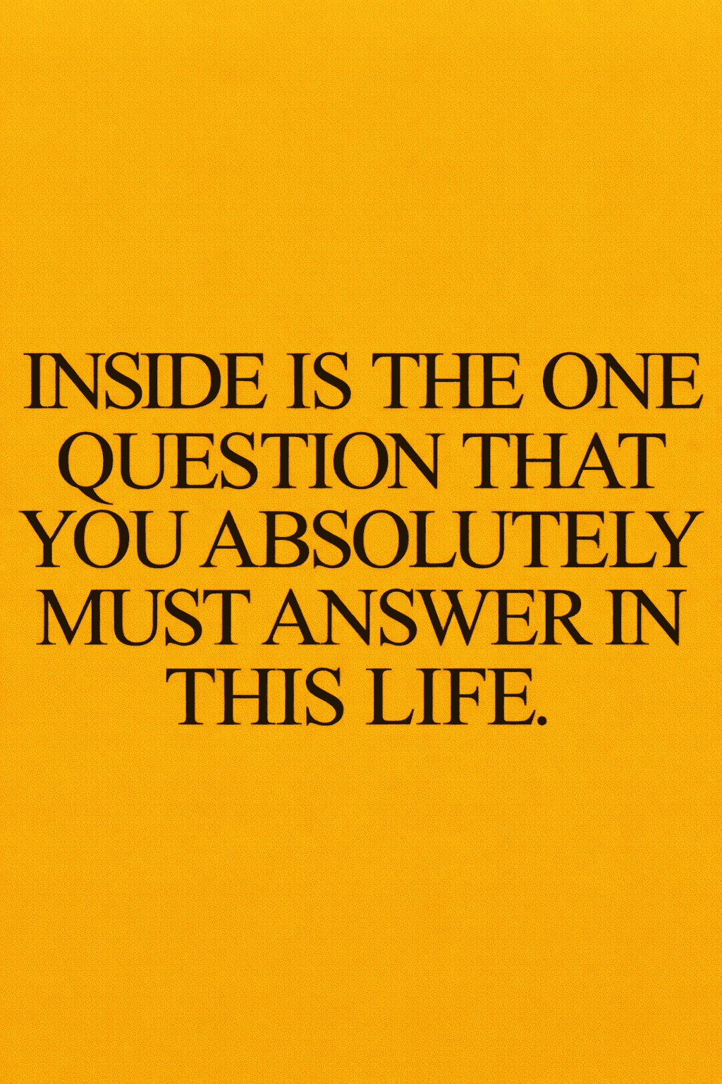 One Question